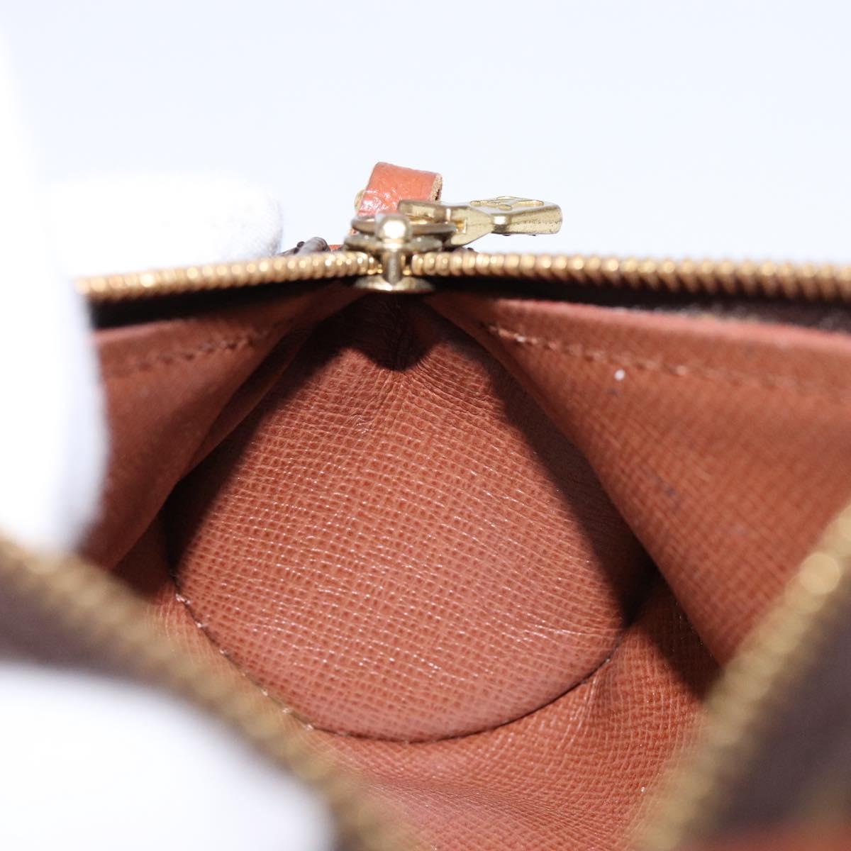 LOUIS VUITTON Monogram Papillon Pouch LV Auth 140372