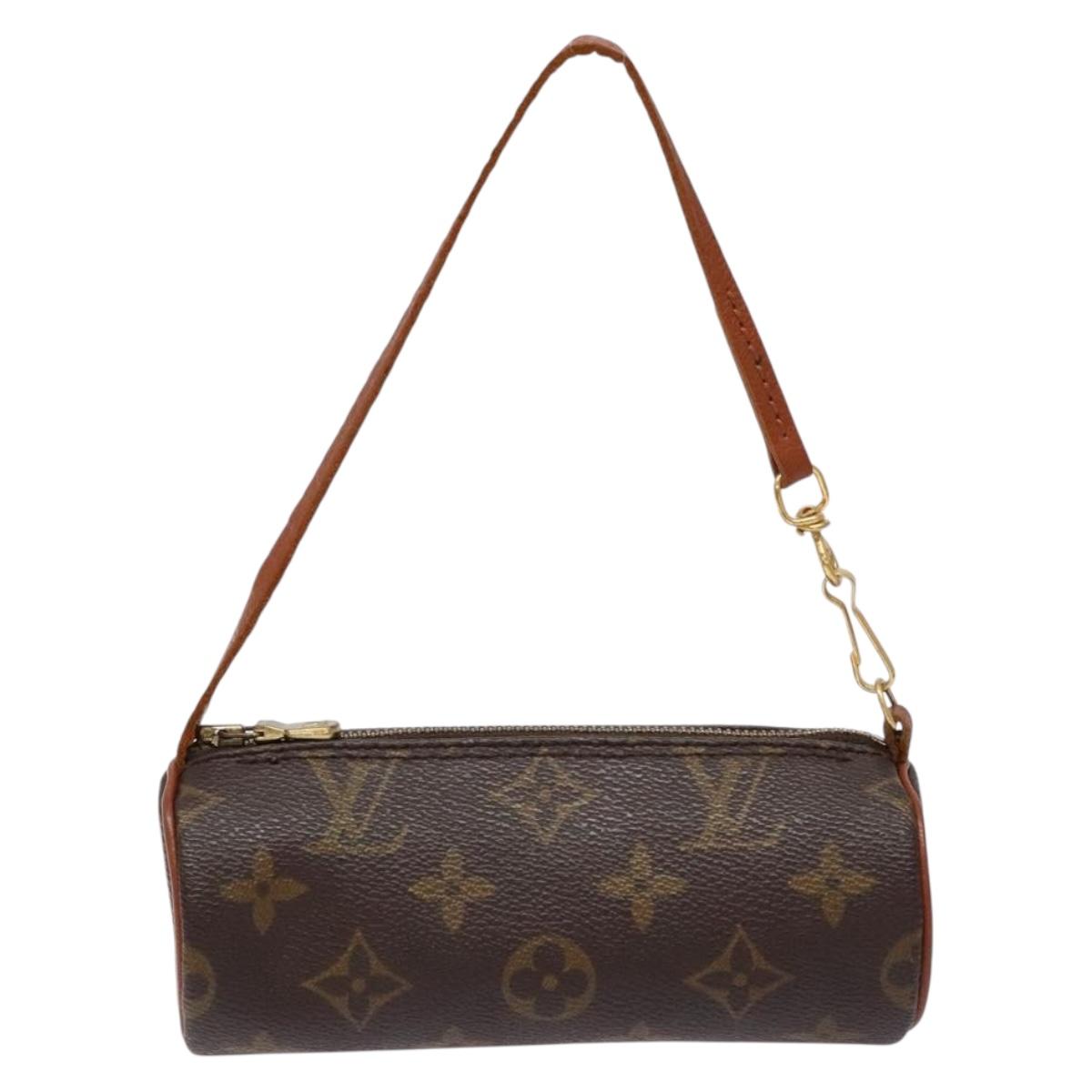LOUIS VUITTON Monogram Papillon Pouch LV Auth 140372