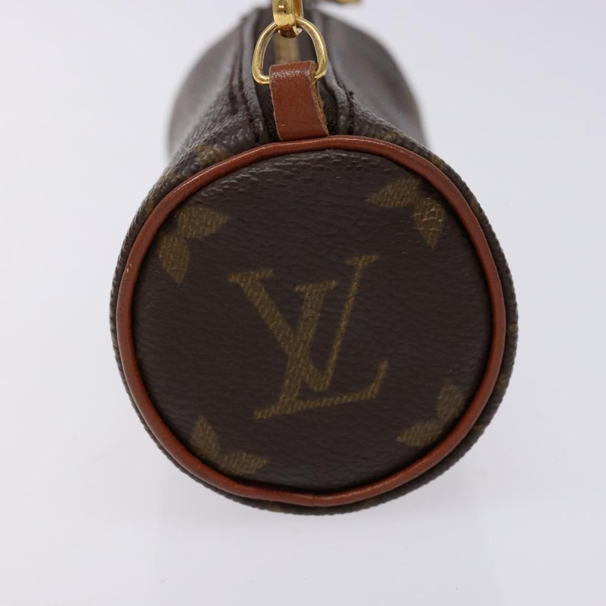LOUIS VUITTON Monogram Papillon Pouch LV Auth 140372