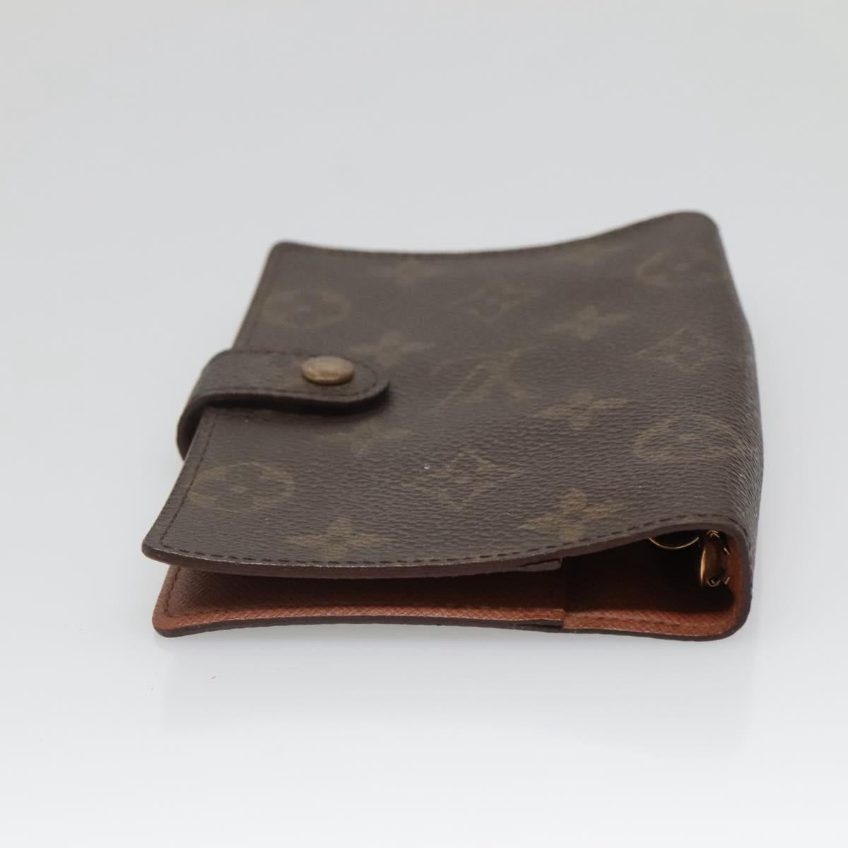 LOUIS VUITTON Monogram Agenda PM Day Planner Cover R20005 LV Auth 140373