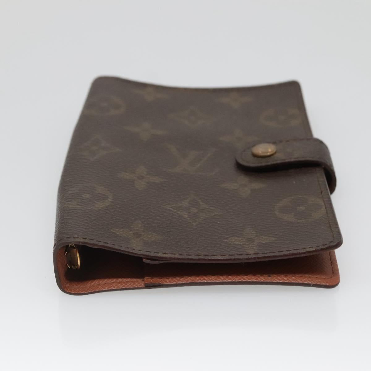 LOUIS VUITTON Monogram Agenda PM Day Planner Cover R20005 LV Auth 140373