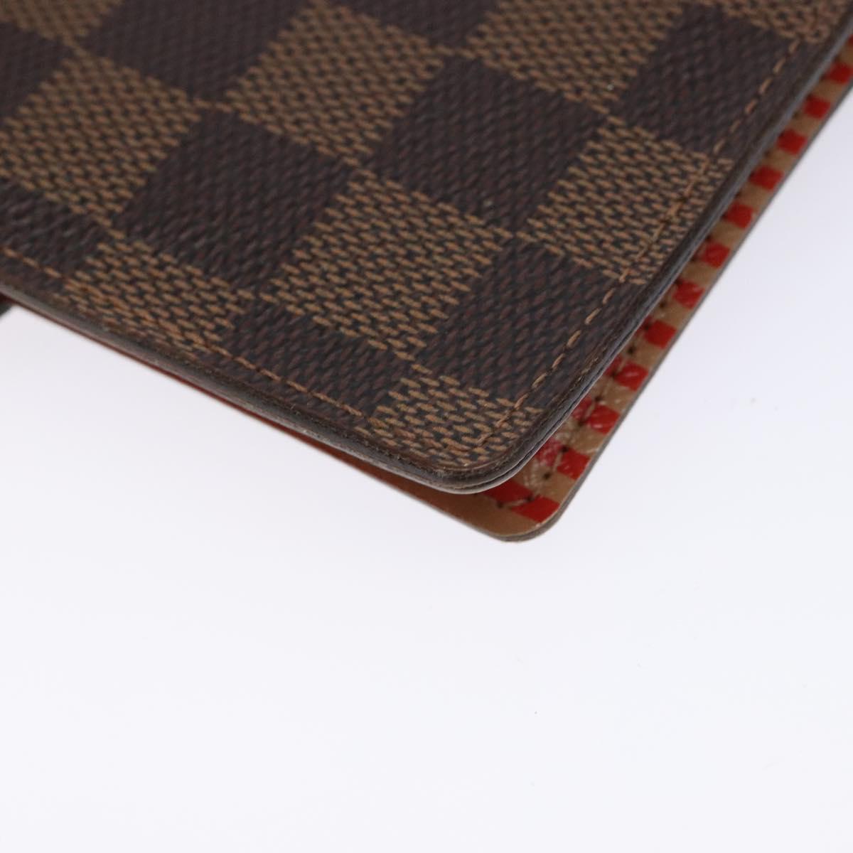 LOUIS VUITTON Damier Ebene Trunk Agenda PM Day Planner Cover R20029 Auth 140374