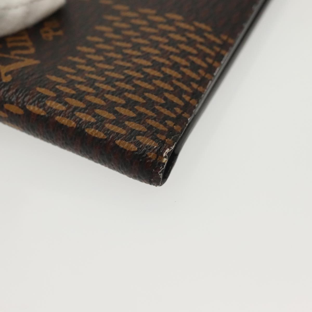 LOUIS VUITTON Damier Ebene Giant NIGO Portefeuille Multripru N60396 Auth 140381