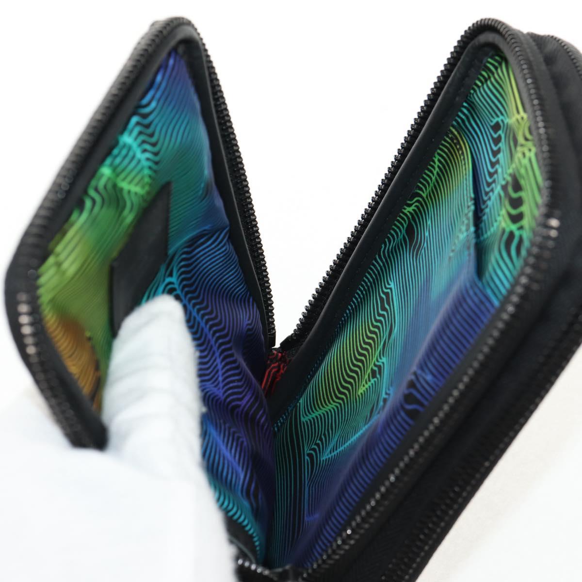 LOUIS VUITTON 3D Monogram Double Phone Pouch Black M80141 LV Auth 140387SM