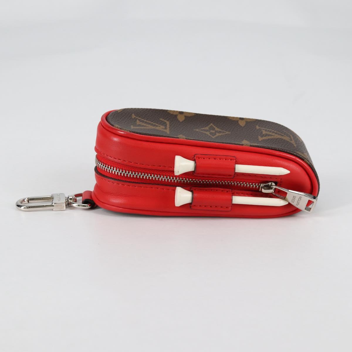 LOUIS VUITTON Monogram Booklet Set Golf Andrews Golf Ball GI0297 LV Auth 140390