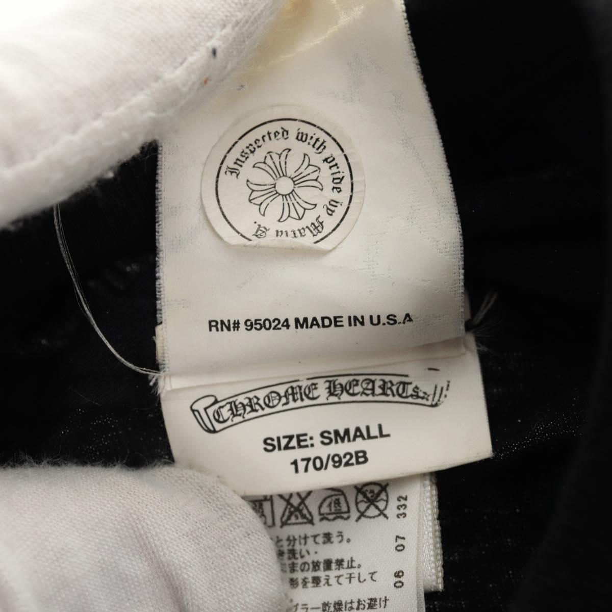 Chrome Hearts FOTI Horseshoe Short sleeved T-shirt Cotton Black Auth 140400M