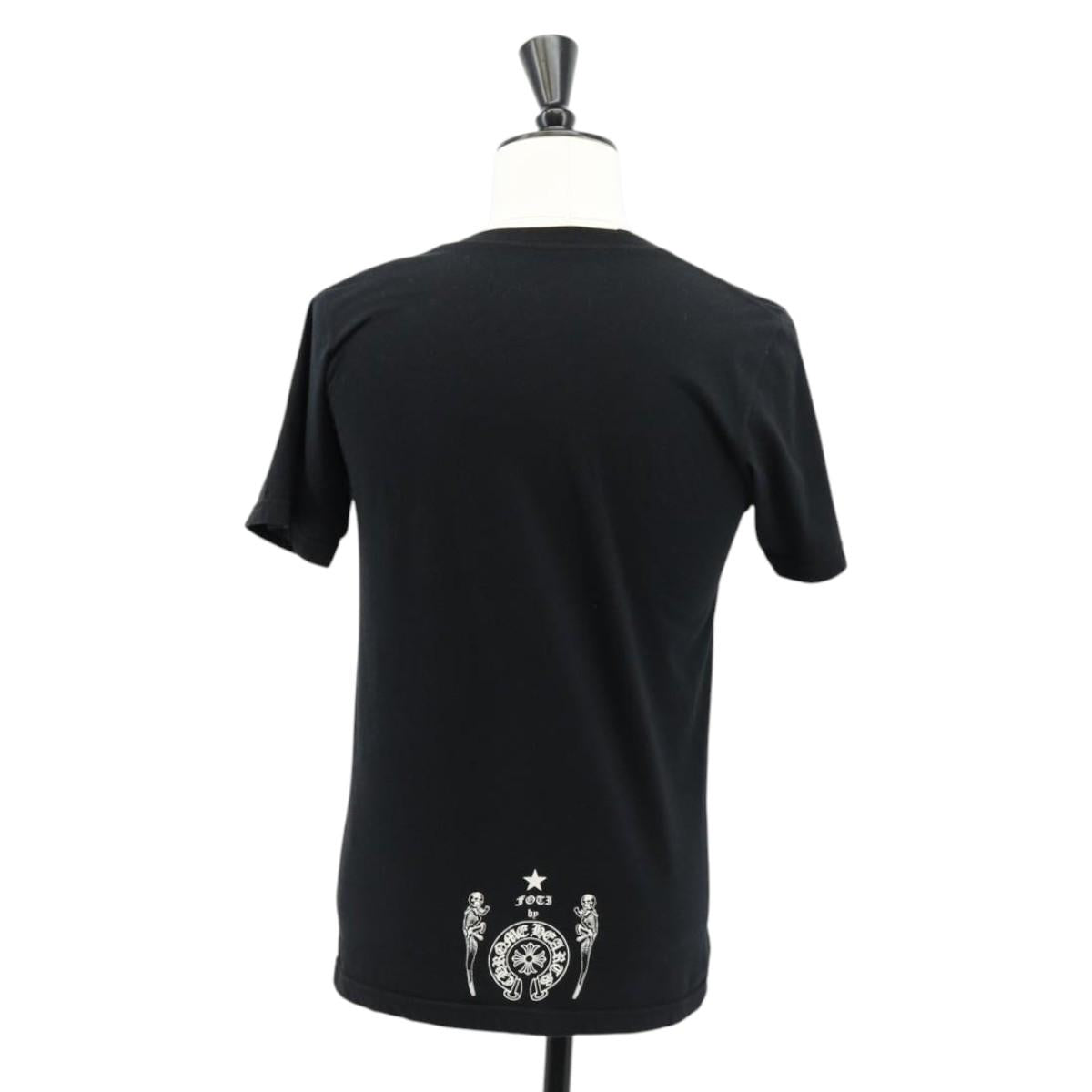 Chrome Hearts FOTI Horseshoe Short sleeved T-shirt Cotton Black Auth 140400M