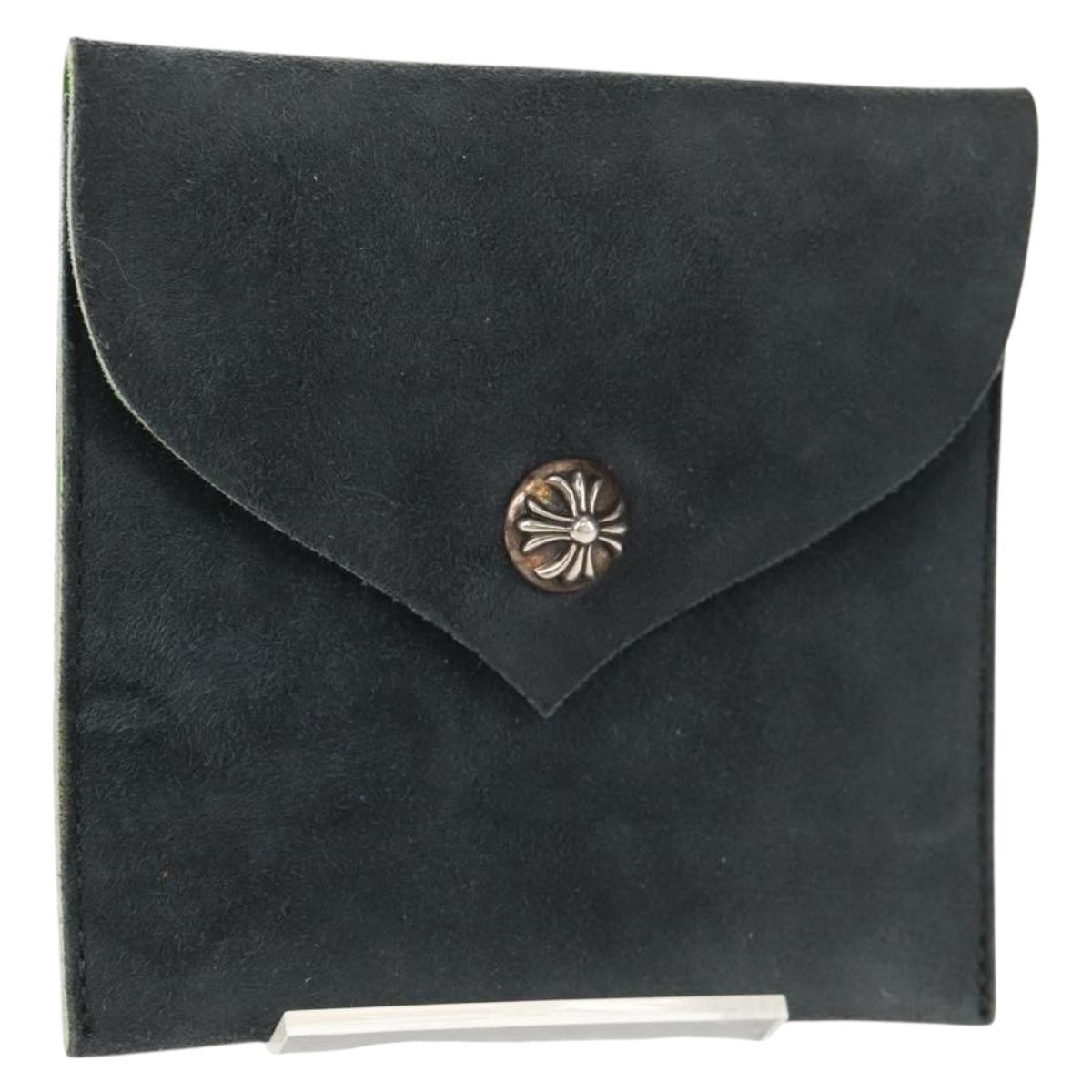 Chrome Hearts Pouch Suede Gray Auth 140404M
