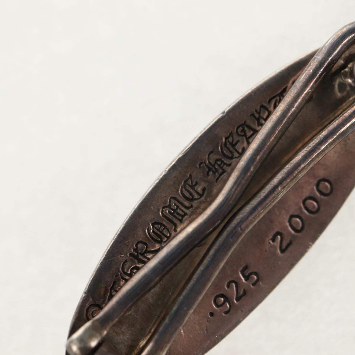 Chrome Hearts Barrette Hair Clip Floral Cross Ag925 Silver Auth 140409M