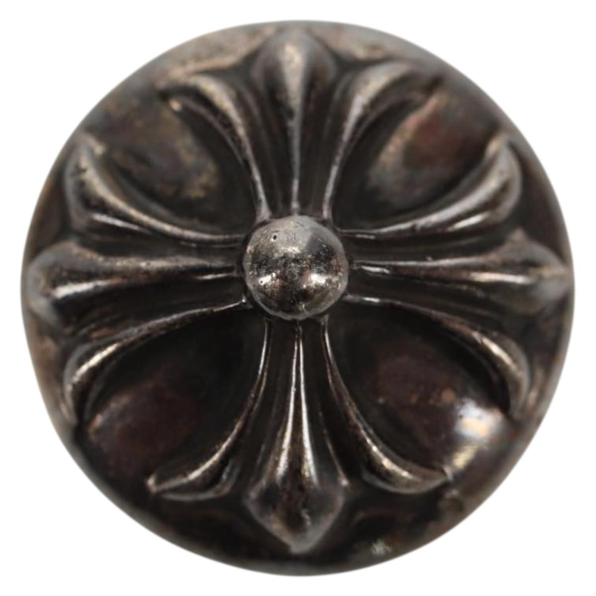 Chrome Hearts Cross Ball Button Hair Tie Concho Ag925 Silver Auth 140411M