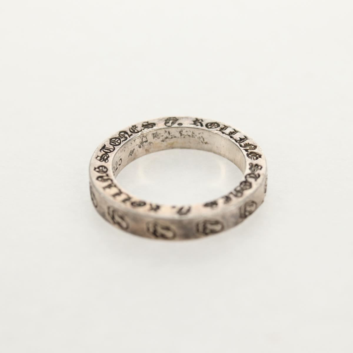 Chrome Hearts 0.1"" Spacer Lip and Tongue Ring Ag925 Silver Auth 140413M