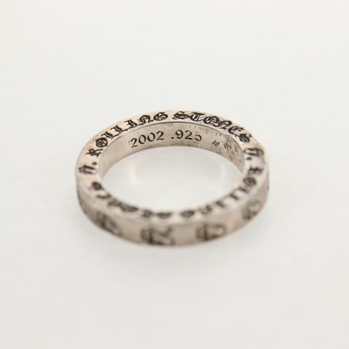 Chrome Hearts 0.1"" Spacer Lip and Tongue Ring Ag925 Silver Auth 140413M