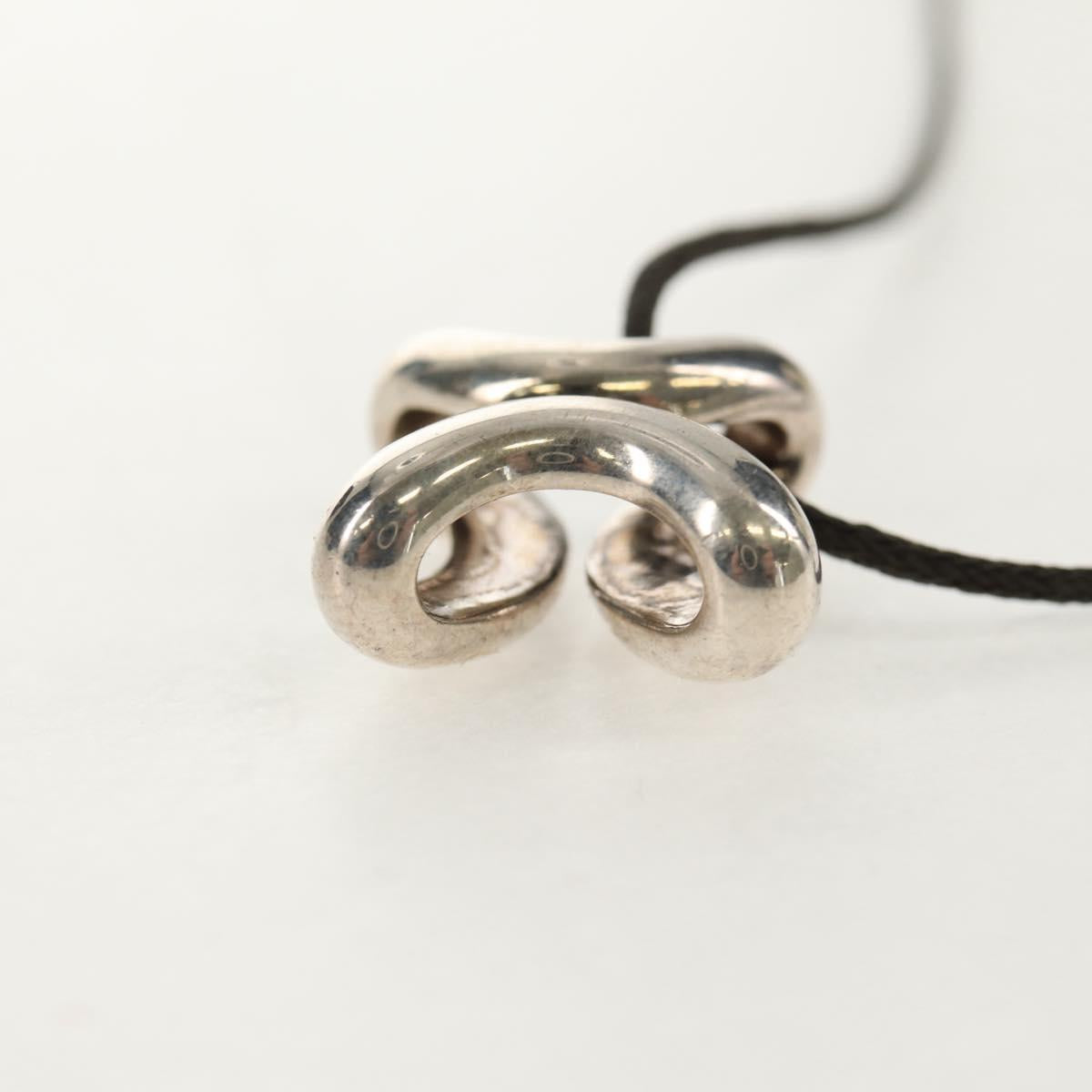 HERMES Lima Necklace Ag925 Silver Auth 140415M