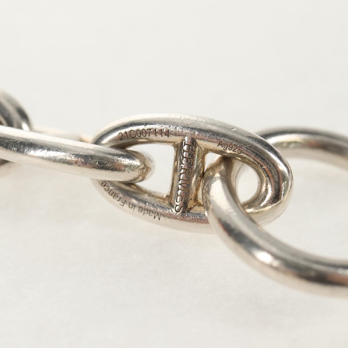 HERMES Chaine D'Ancre GM Bracelet Ag925 12 Links Silver Auth 140416SM