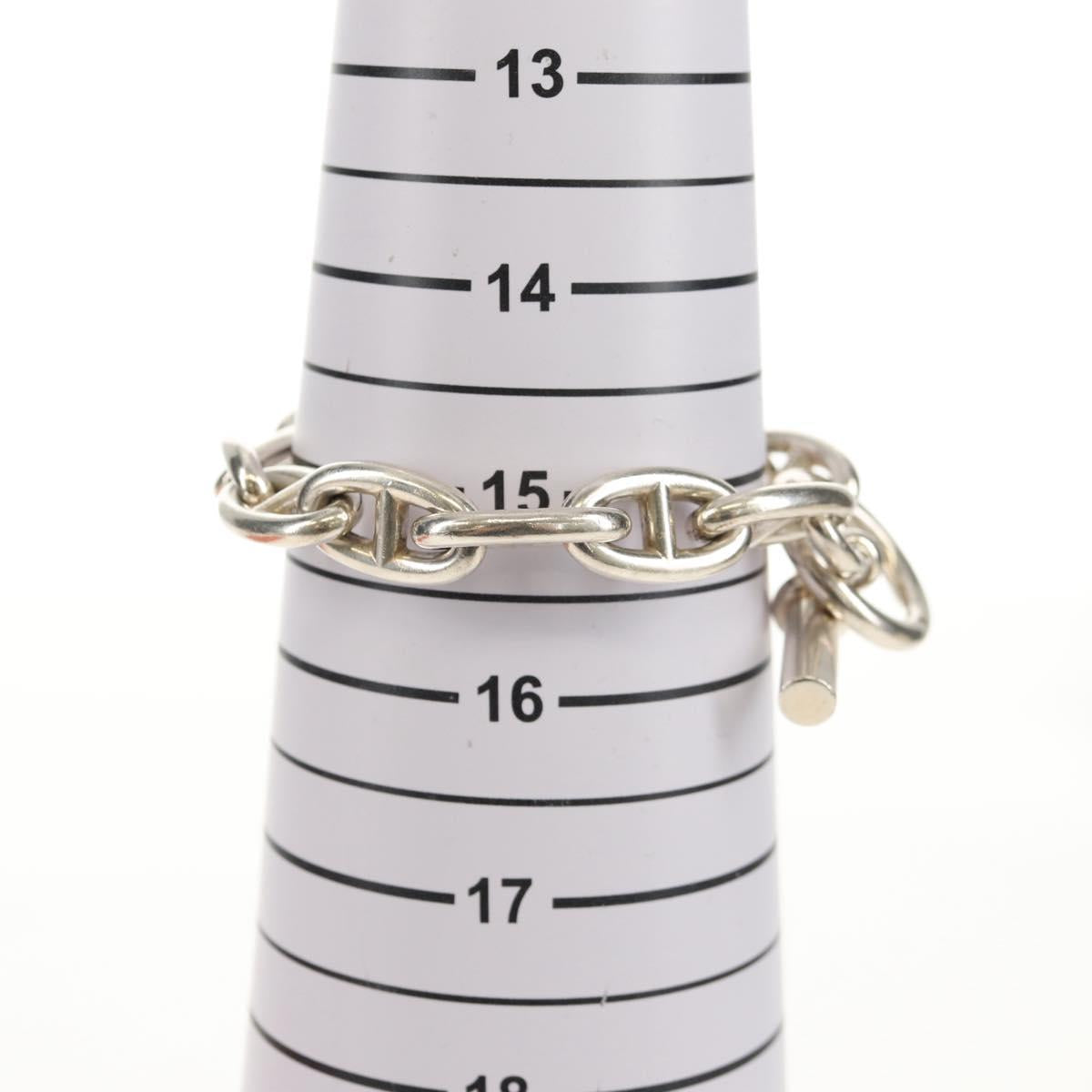 HERMES Chaine D'Ancre GM Bracelet Ag925 12 Links Silver Auth 140416SM