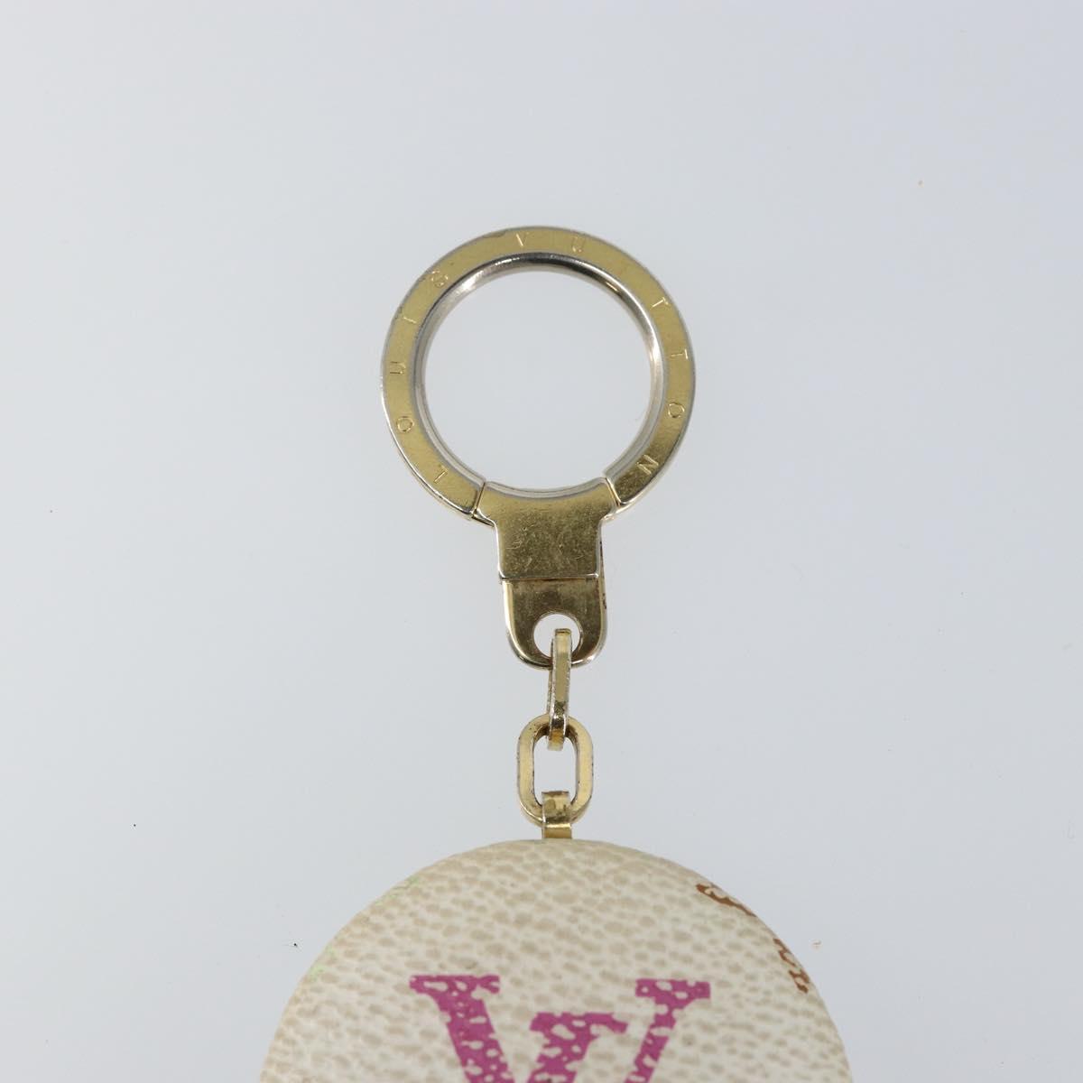 LOUIS VUITTON Monogram Multicolor Astropill Charm White M51911 LV Auth 140420