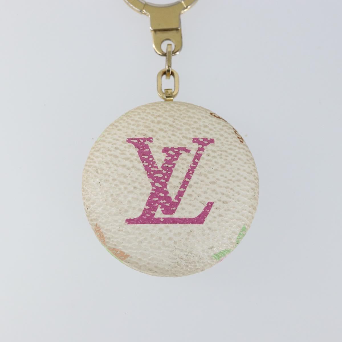 LOUIS VUITTON Monogram Multicolor Astropill Charm White M51911 LV Auth 140420