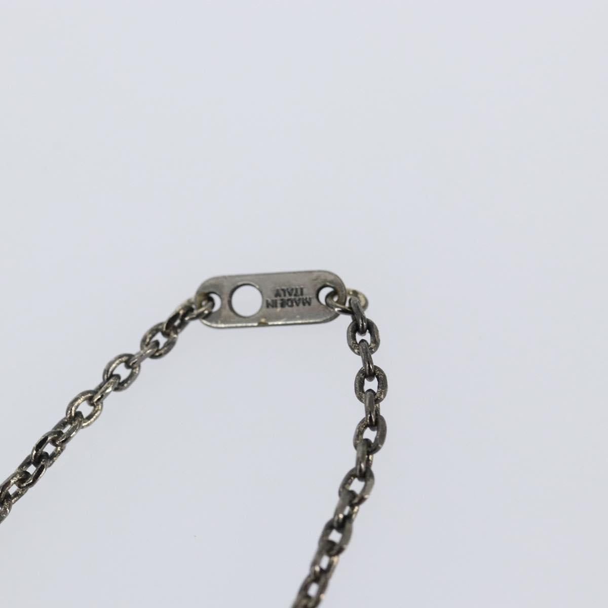 LOUIS VUITTON Pendant Vivienne S00 Necklace metal Black M00831 LV Auth 140421