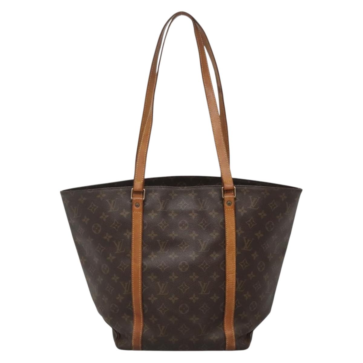 LOUIS VUITTON Monogram Sac Shopping Tote Bag M51108 LV Auth 140435