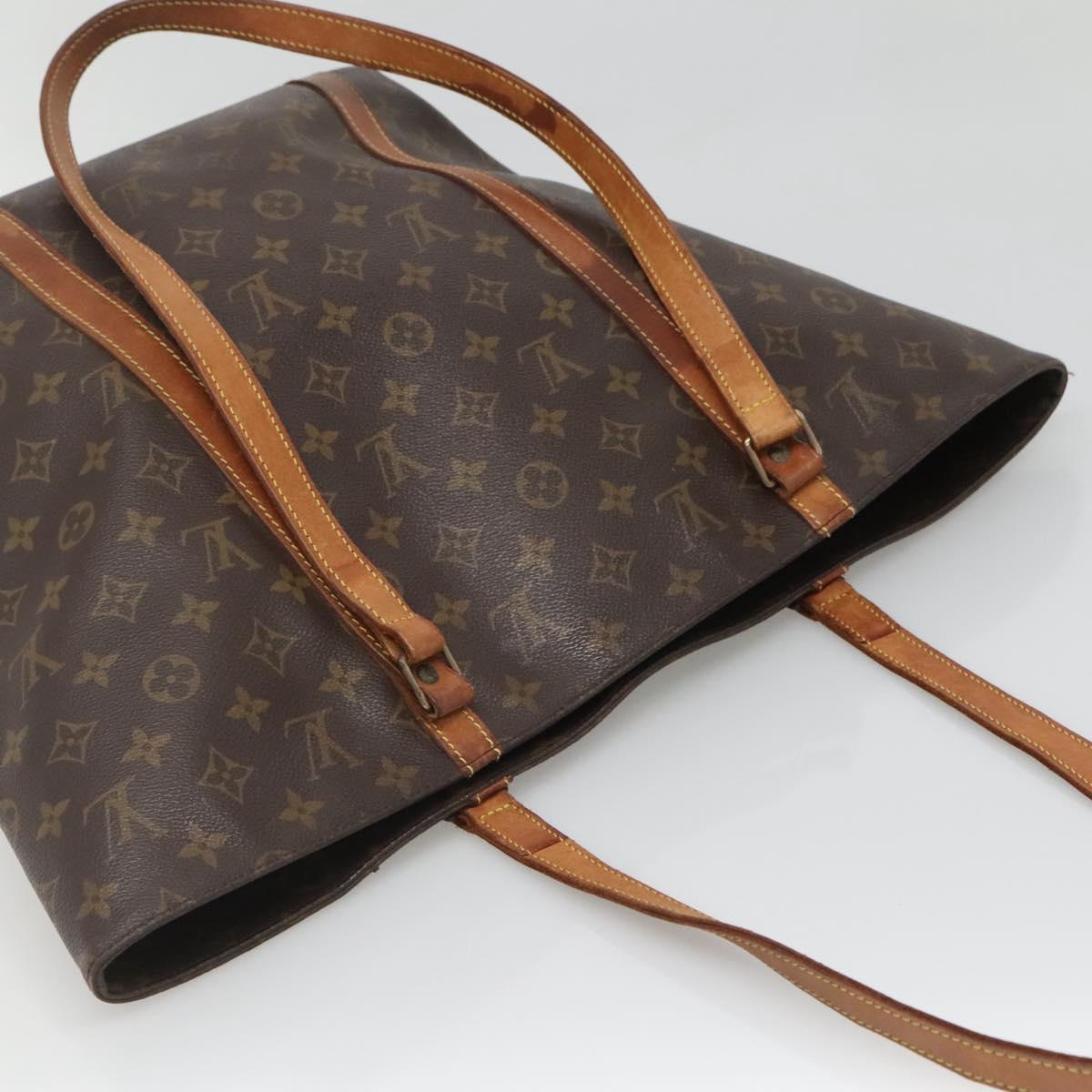 LOUIS VUITTON Monogram Sac Shopping Tote Bag M51108 LV Auth 140435