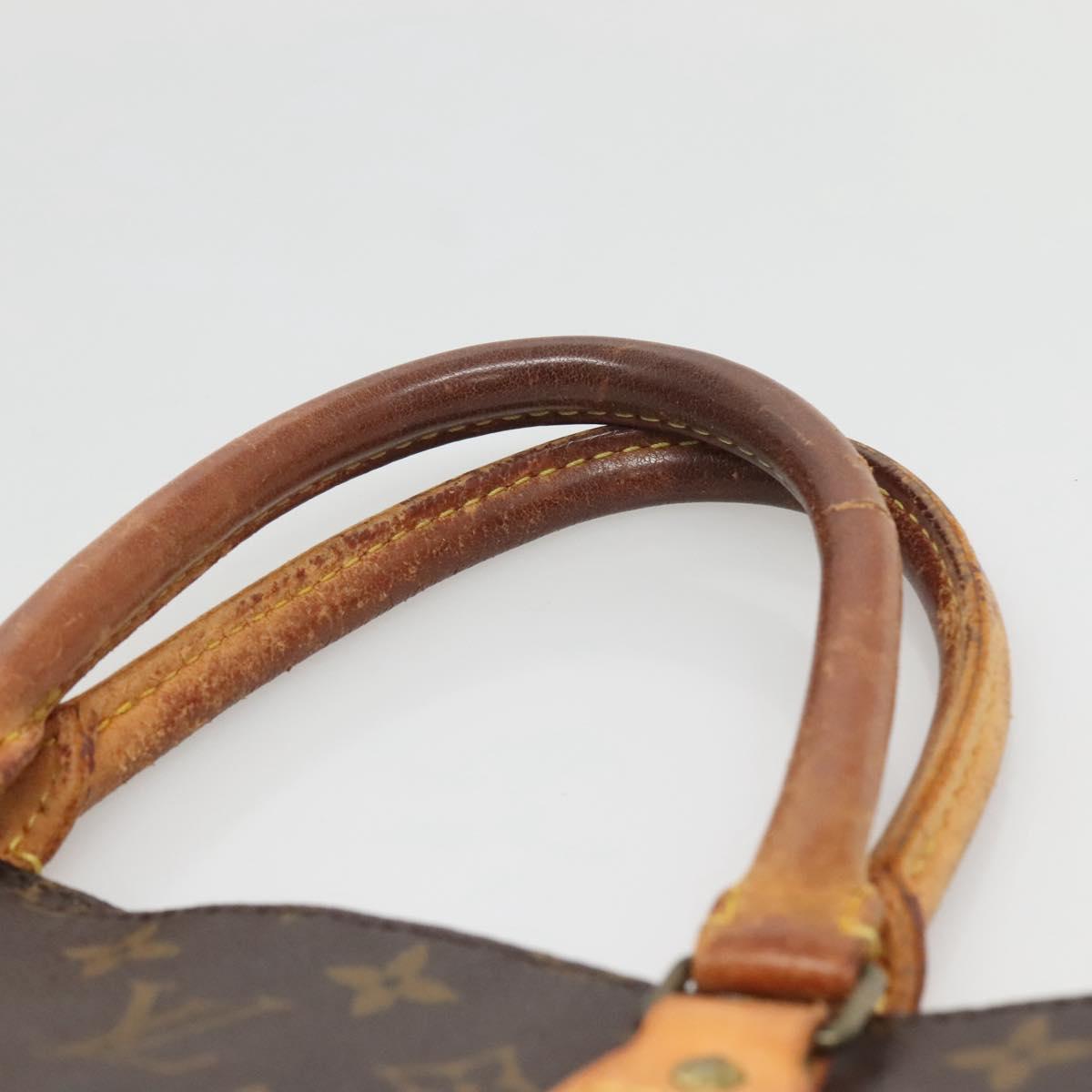 LOUIS VUITTON Monogram Sac Plat Hand Bag M51140 LV Auth 140438