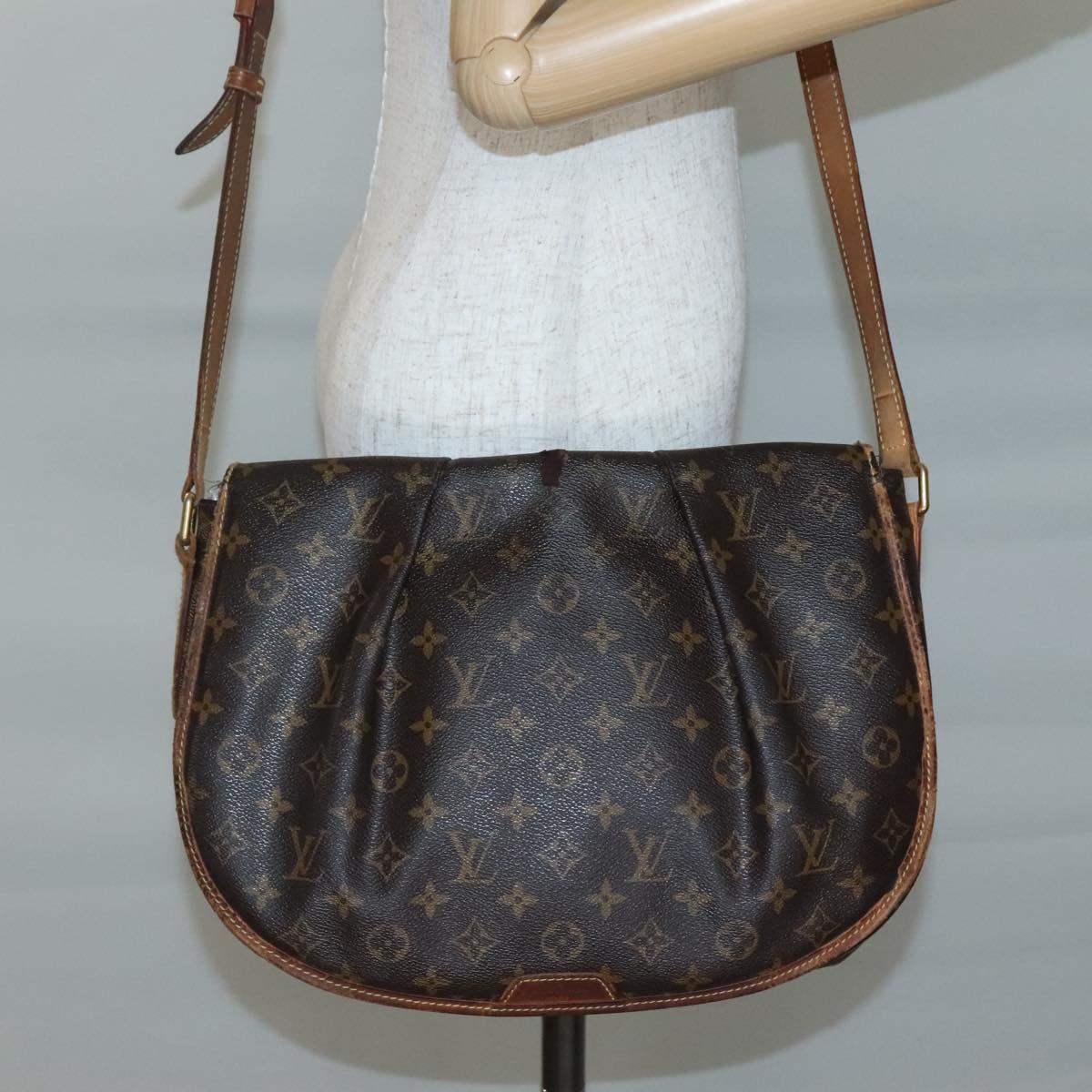LOUIS VUITTON Monogram Menilmontant MM Shoulder Bag M40473 LV Auth 140440