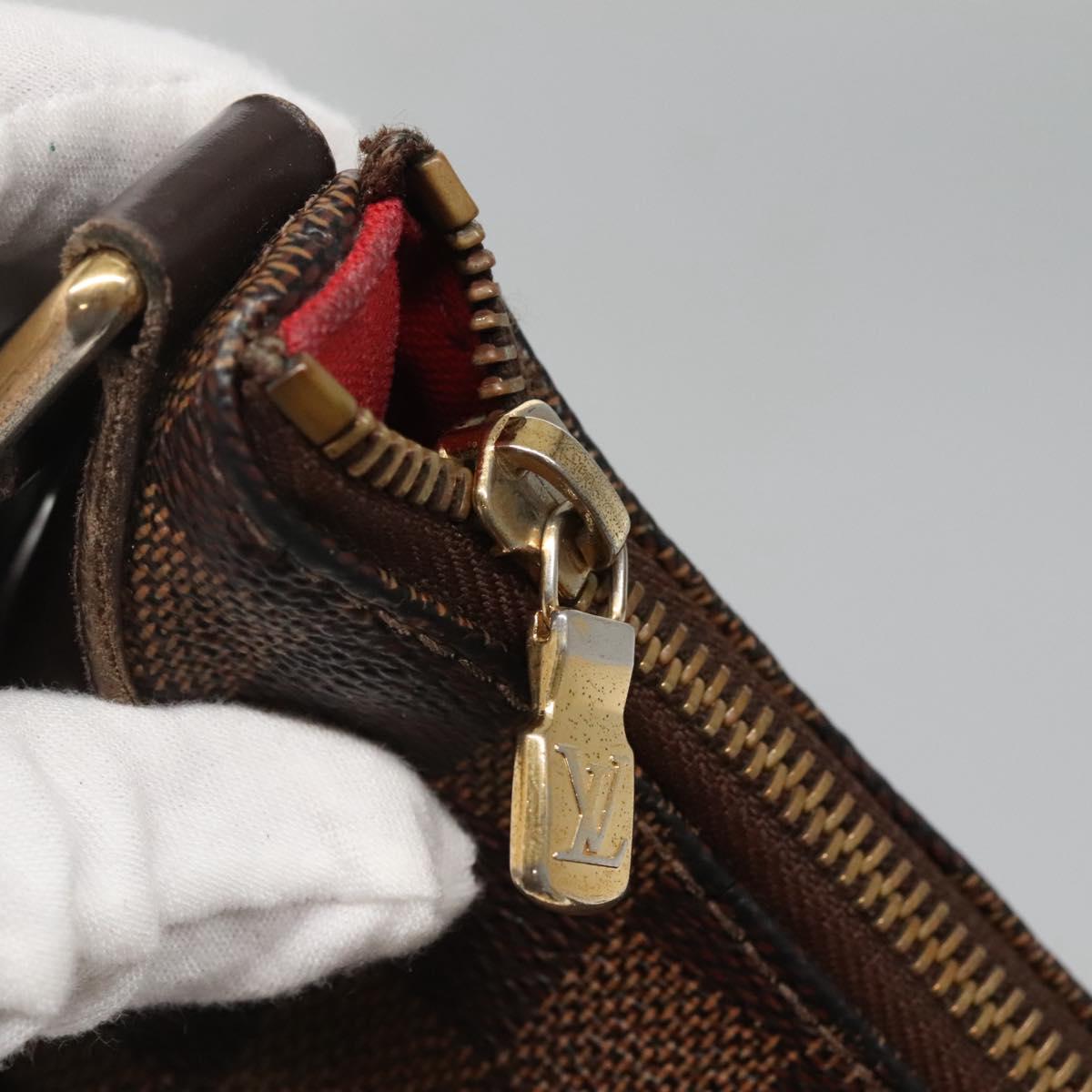 LOUIS VUITTON Damier Ebene Bloomsbury PM Shoulder Bag N42251 LV Auth 140460