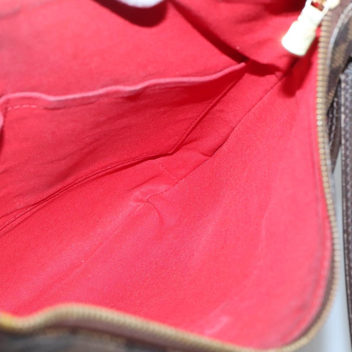 LOUIS VUITTON Damier Ebene Bloomsbury PM Shoulder Bag N42251 LV Auth 140460