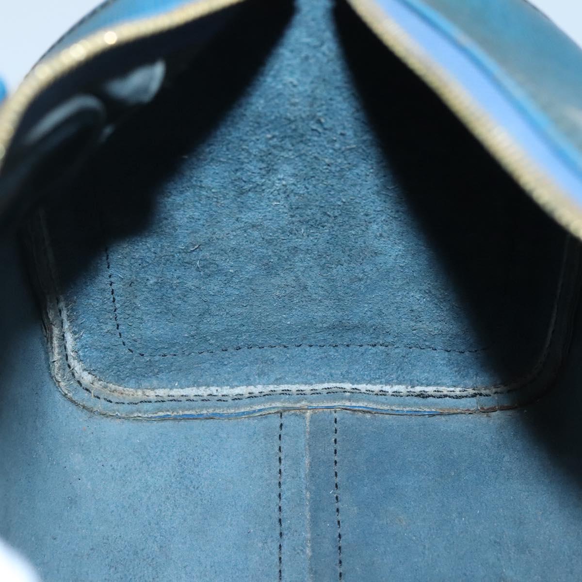 LOUIS VUITTON Epi Speedy 25 Hand Bag Toledo Blue M43015 LV Auth 140464