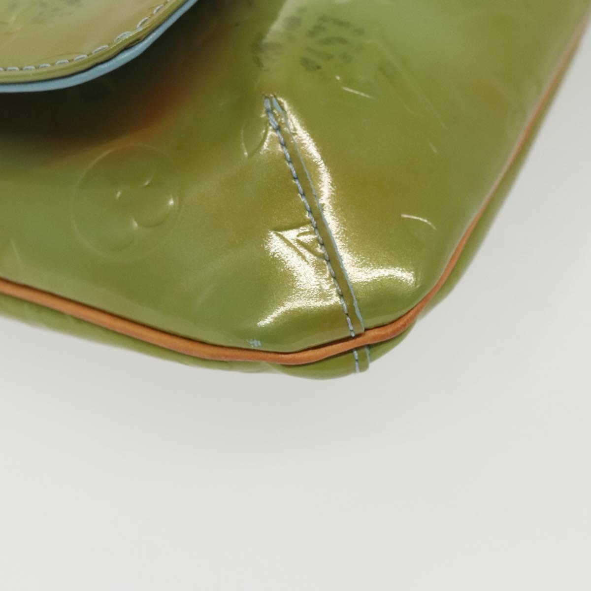 LOUIS VUITTON Monogram Vernis Thompson Street Bag Baby Blue M91009 Auth 140467