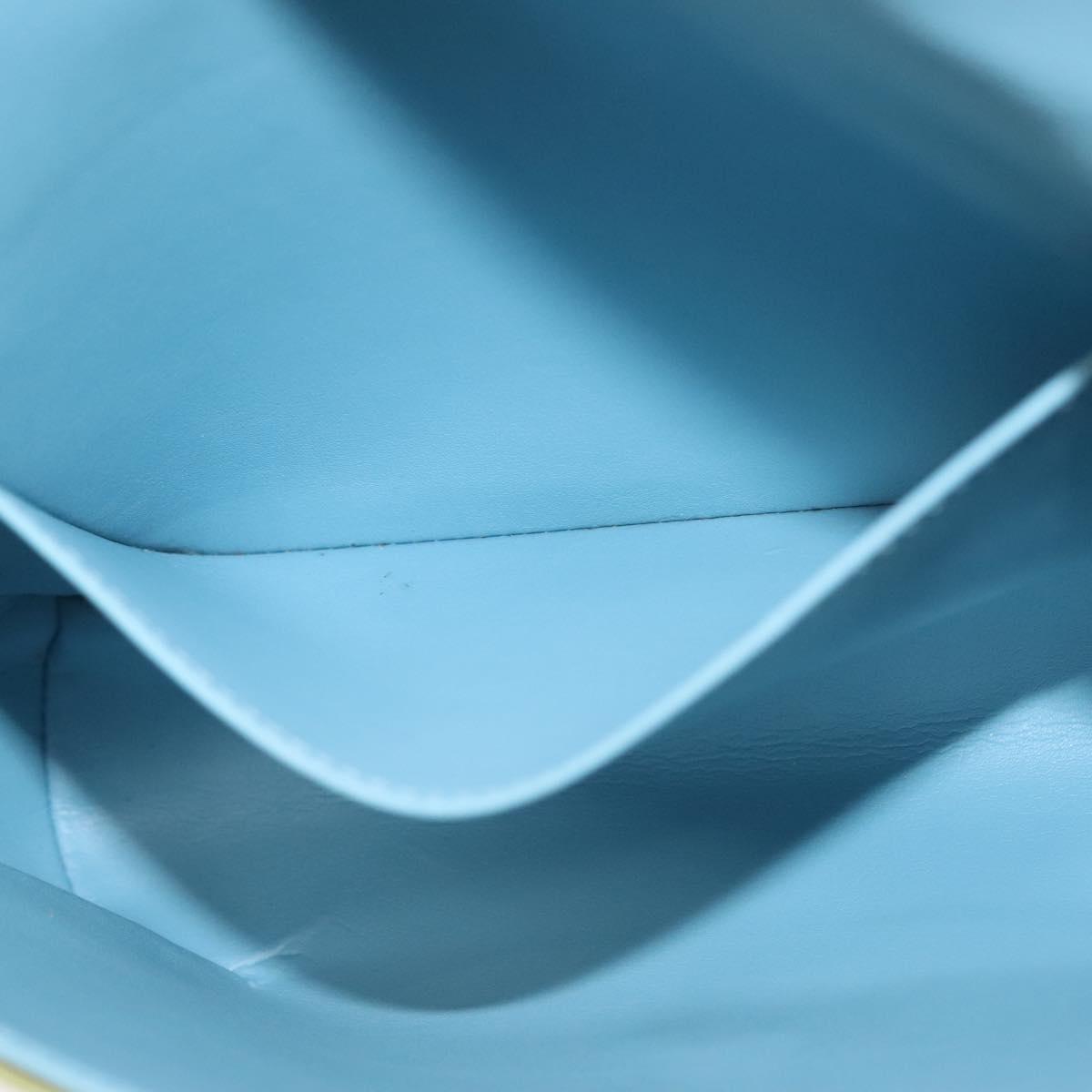 LOUIS VUITTON Monogram Vernis Thompson Street Bag Baby Blue M91009 Auth 140467