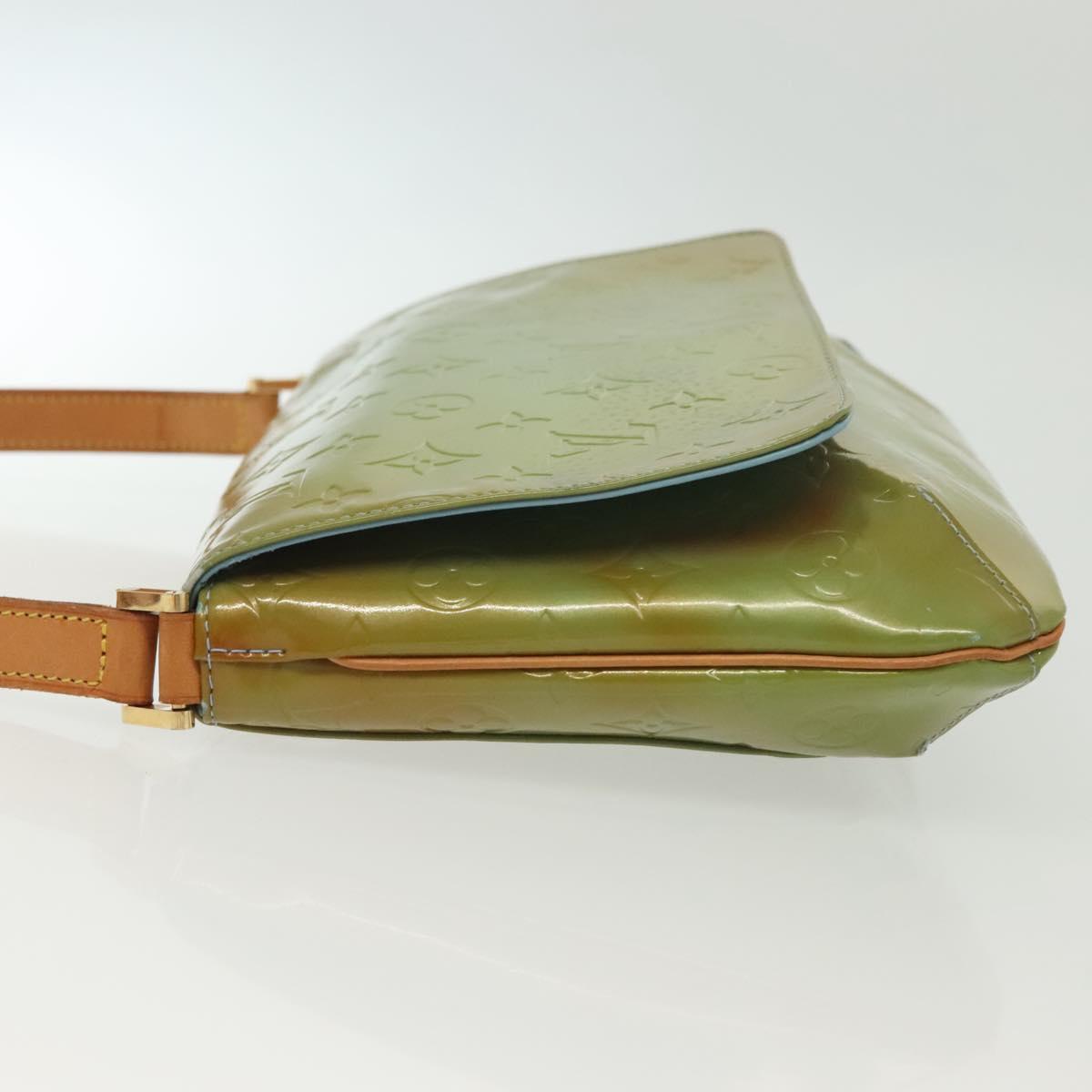 LOUIS VUITTON Monogram Vernis Thompson Street Bag Baby Blue M91009 Auth 140467