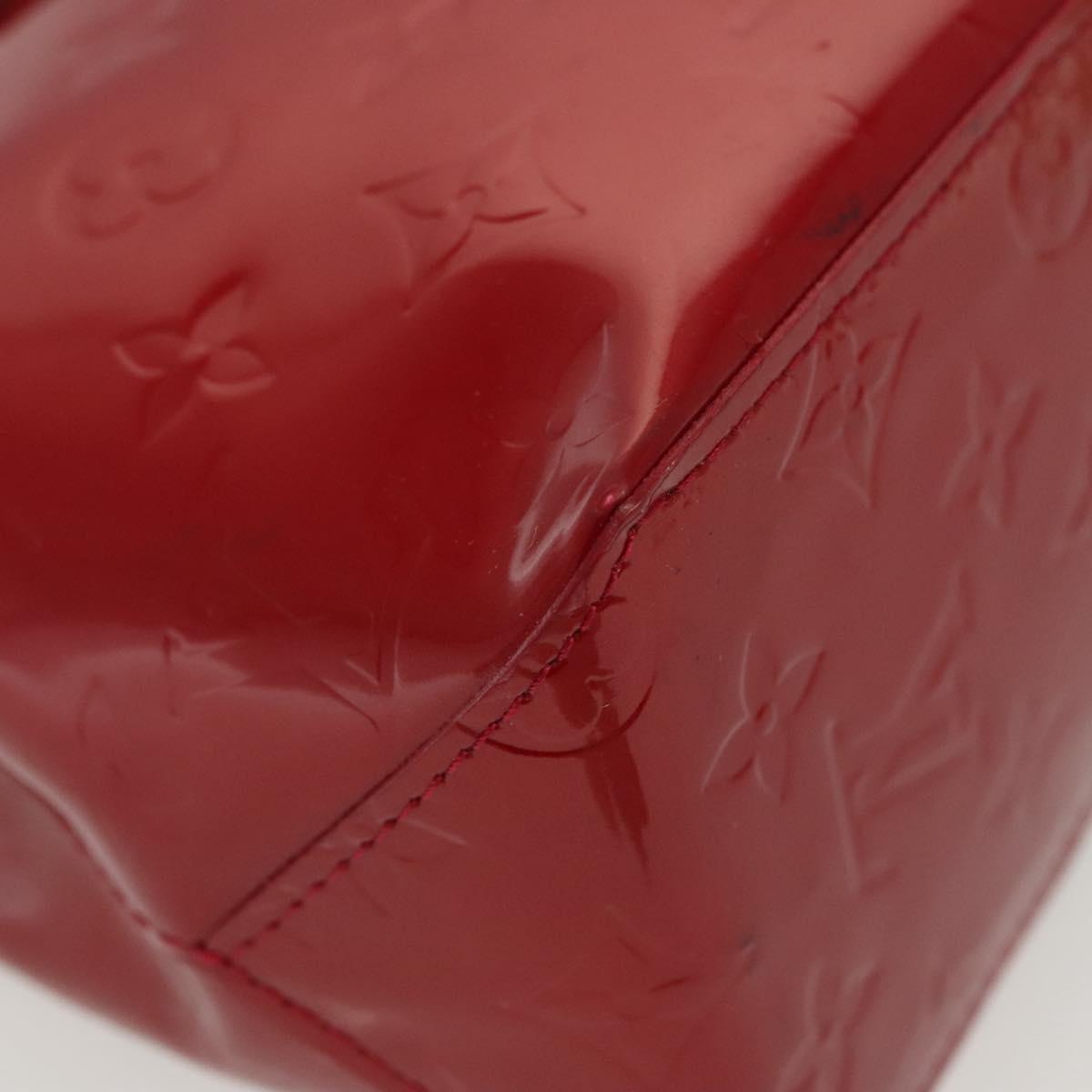 LOUIS VUITTON Monogram Vernis Reade PM Hand Bag Pomme D'amour M91990 Auth 140468