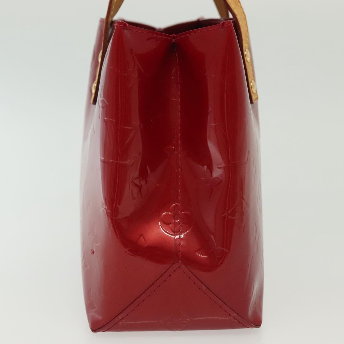 LOUIS VUITTON Monogram Vernis Reade PM Hand Bag Pomme D'amour M91990 Auth 140468
