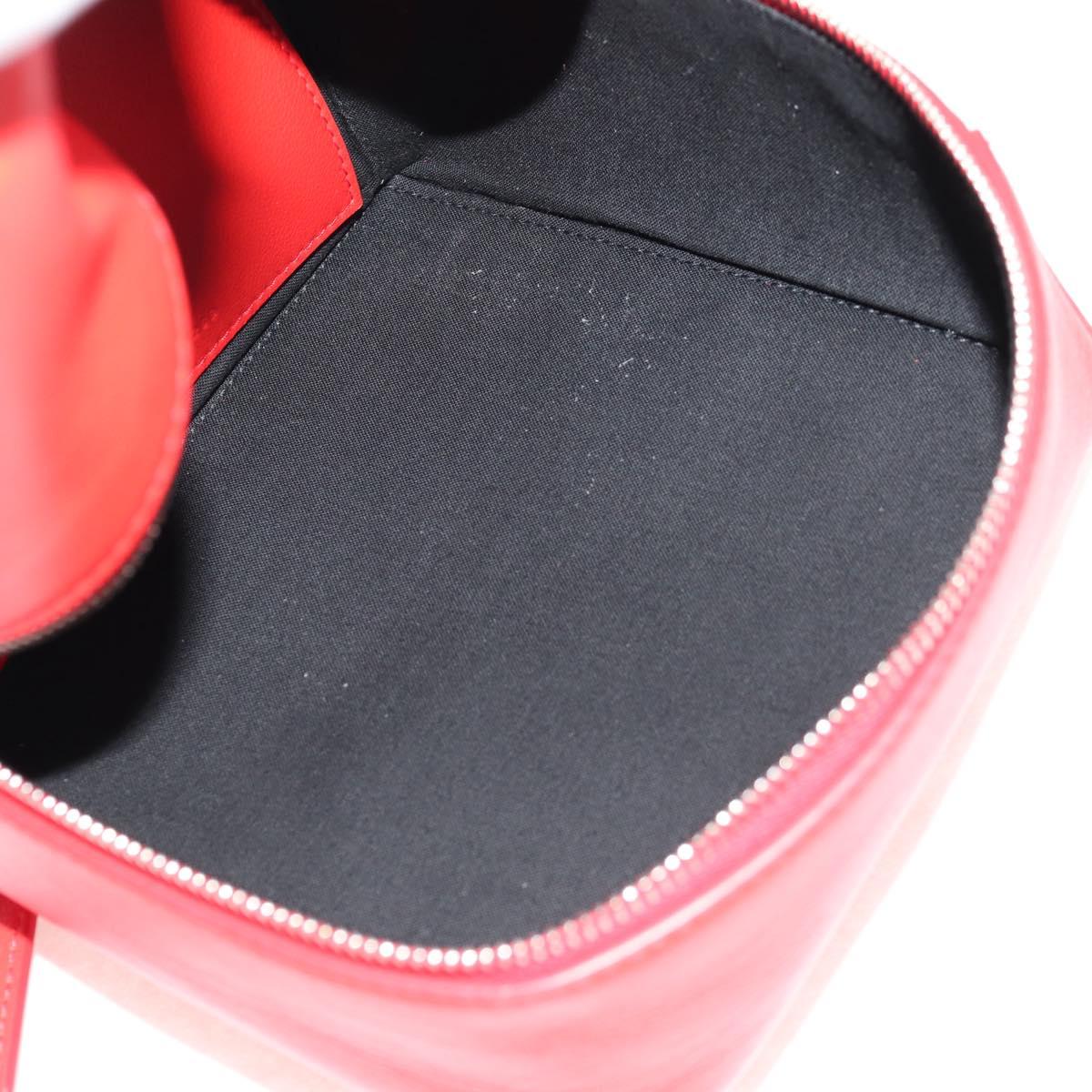 BALENCIAGA 4X4 Hand Bag Leather 2way Red Silver 748197 Auth 140502M