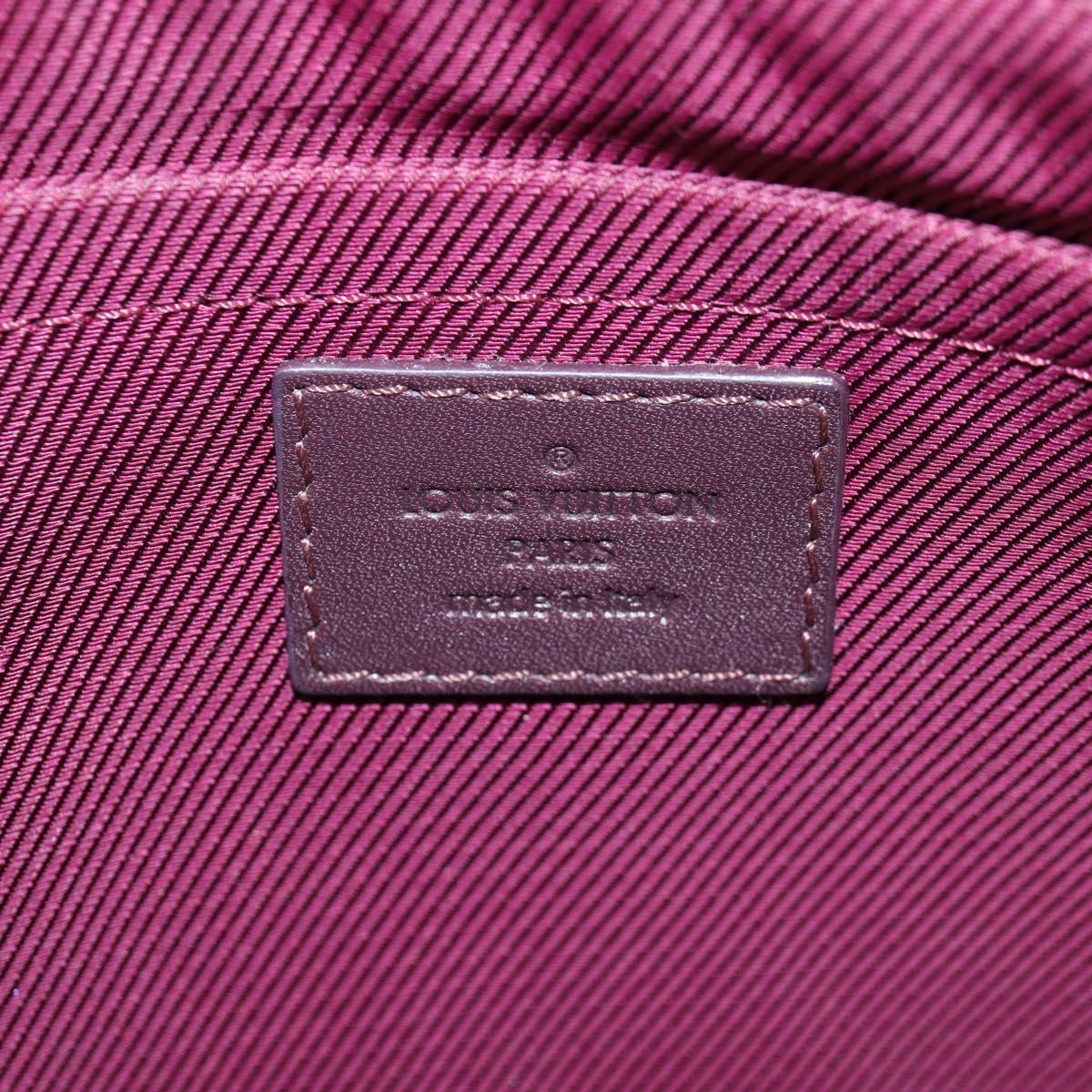 LOUIS VUITTON Monogram Sunshine Express Clutch Bag Bordeaux LV Auth 140504SAV