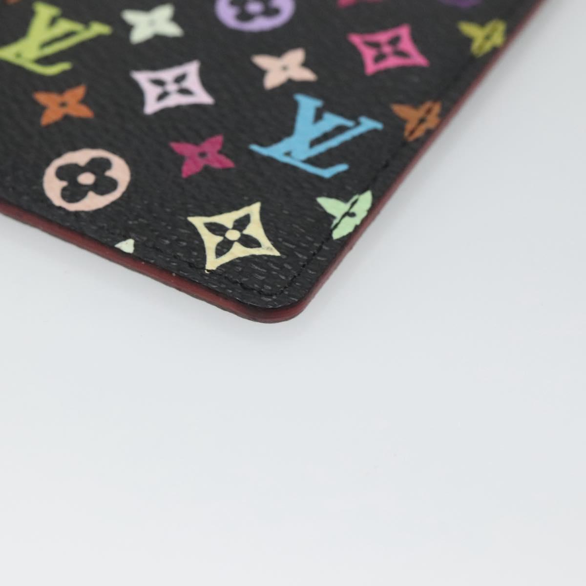 LOUIS VUITTON Monogram Multicolor Etui Miroir Mirror Black M92651 LV Auth 140516