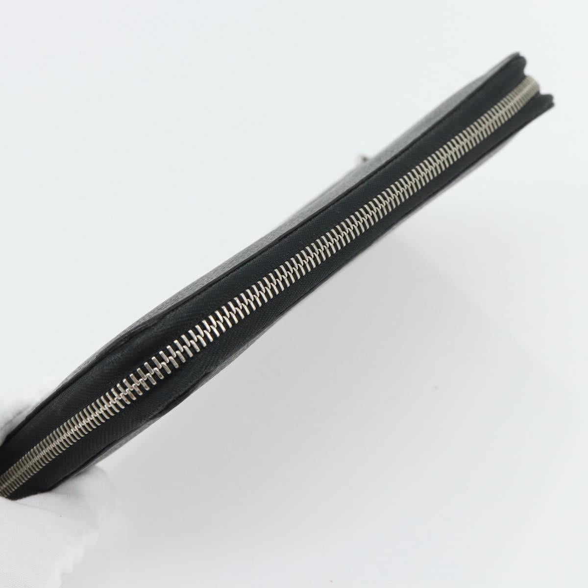 LOUIS VUITTON Damier Graphite Illustre Zippy Organizer Wallet N63002 Auth 140524