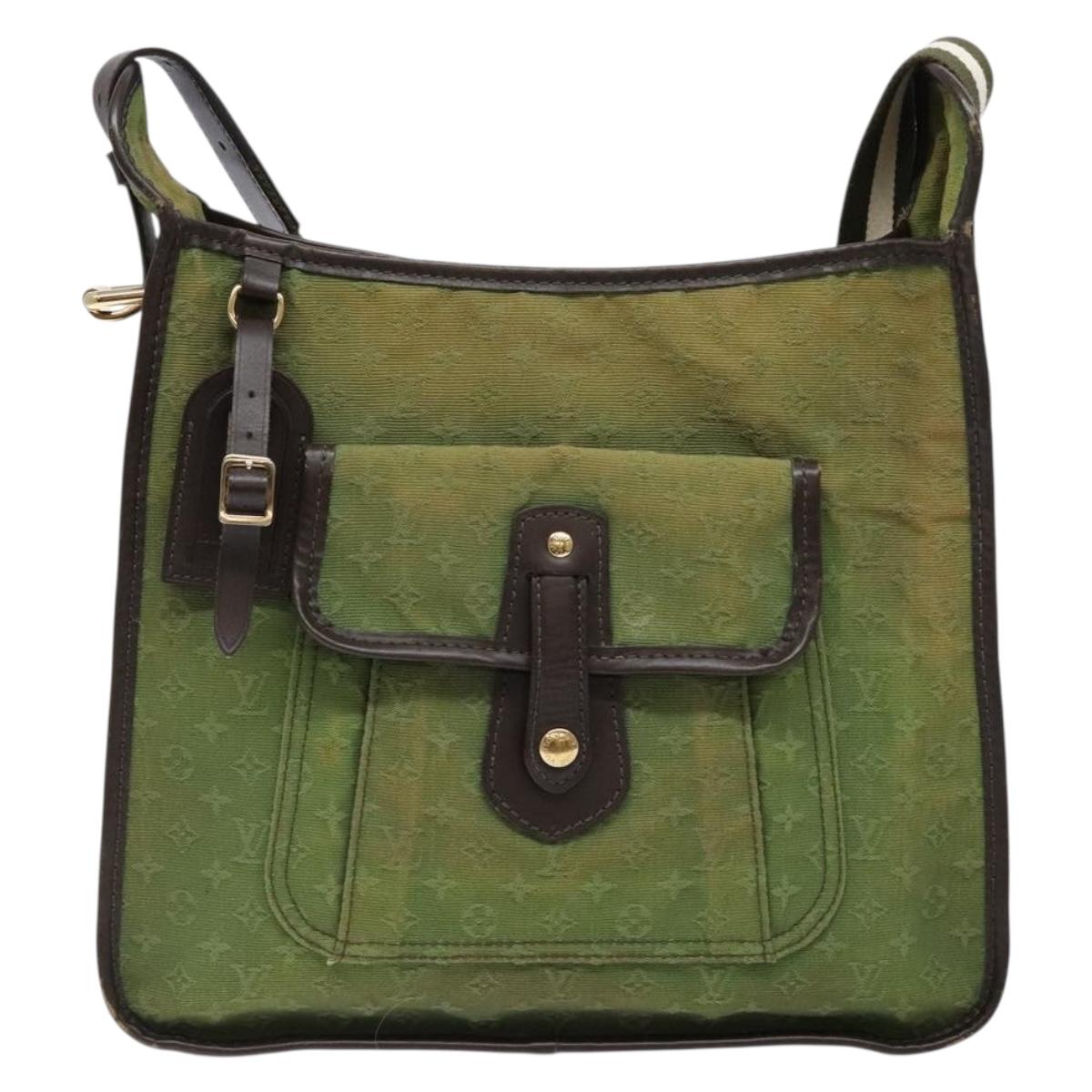 LOUIS VUITTON Monogram Mini Besace Mary Kate Bag TST Khaki M92322 LV Auth 140570