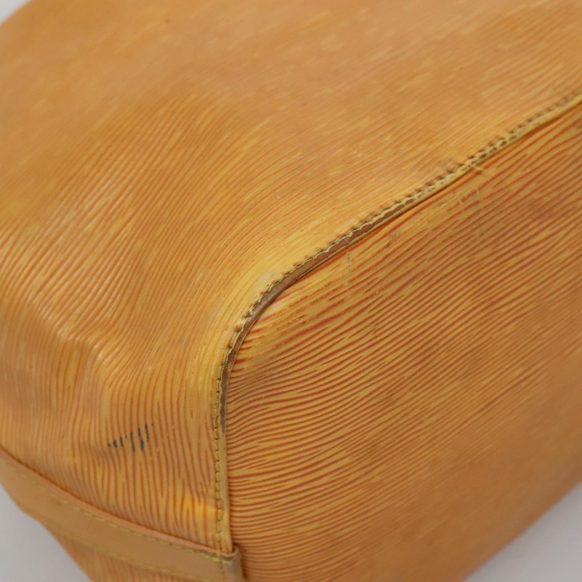 LOUIS VUITTON Epi Petit Noe Shoulder Bag Yellow M44109 LV Auth 140573