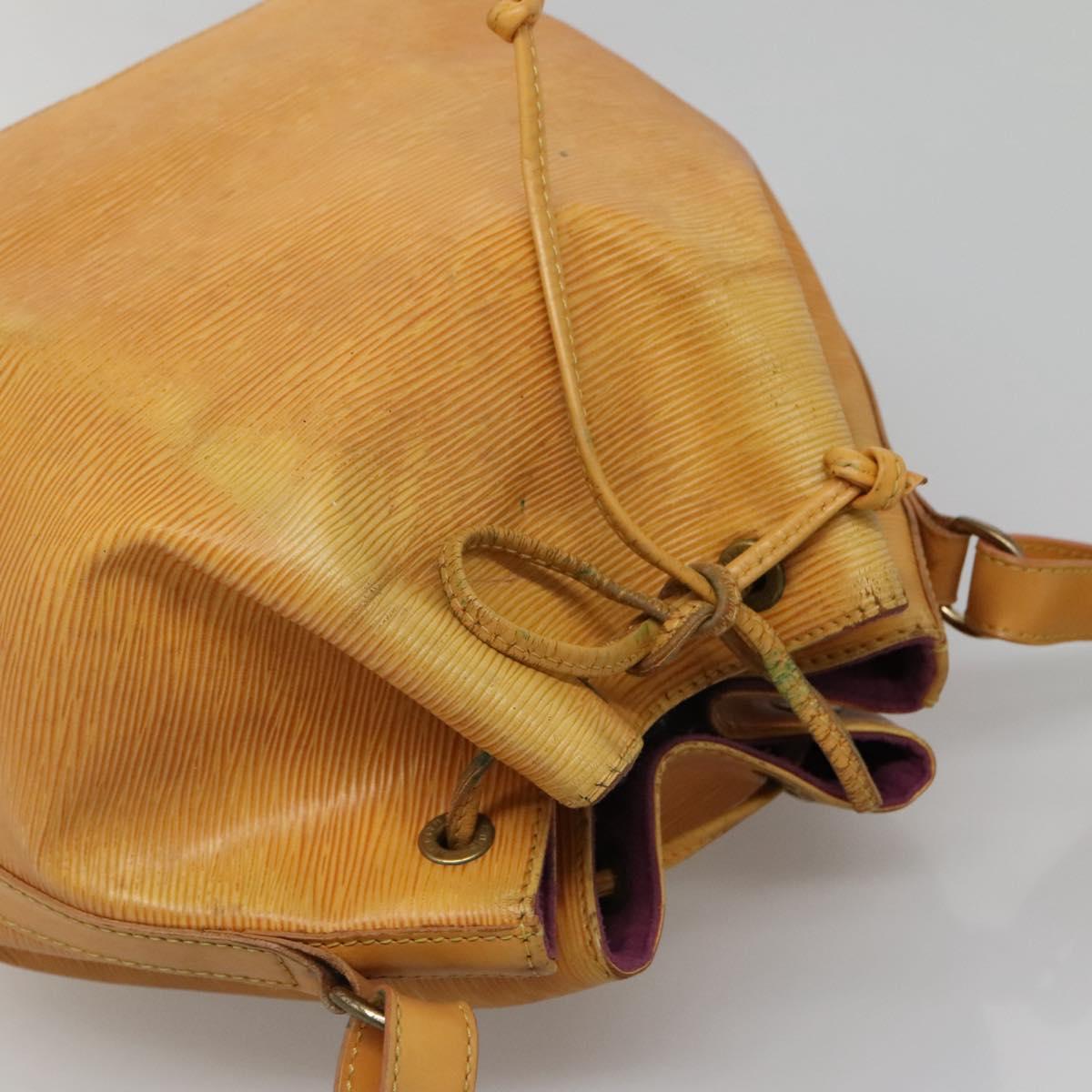 LOUIS VUITTON Epi Petit Noe Shoulder Bag Yellow M44109 LV Auth 140573