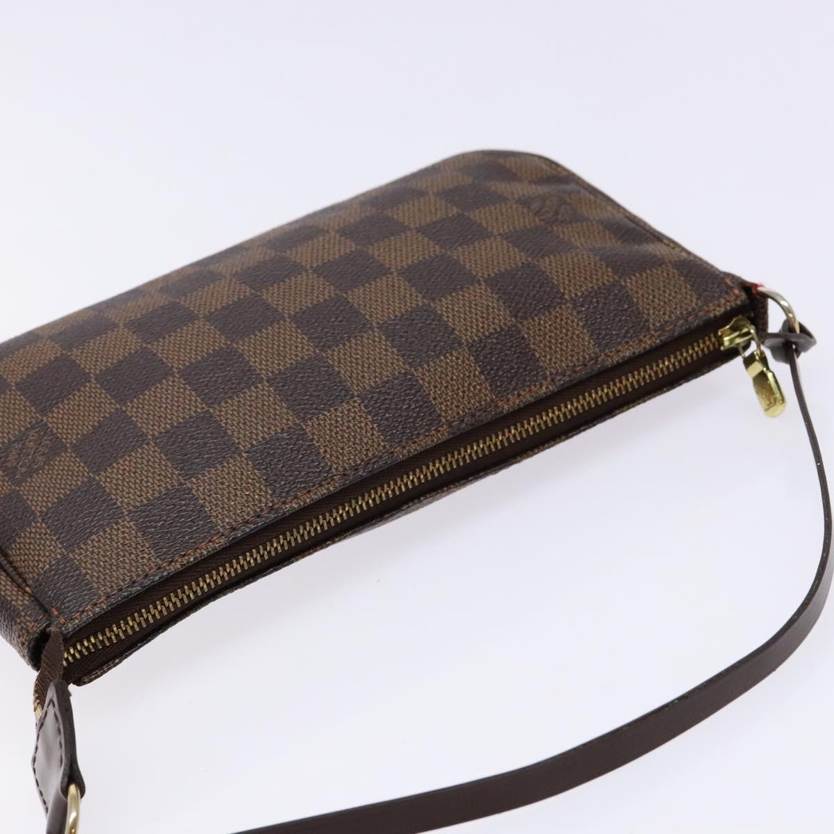 LOUIS VUITTON Damier Ebene Pochette Accessoires Pouch N41206 LV Auth 140576