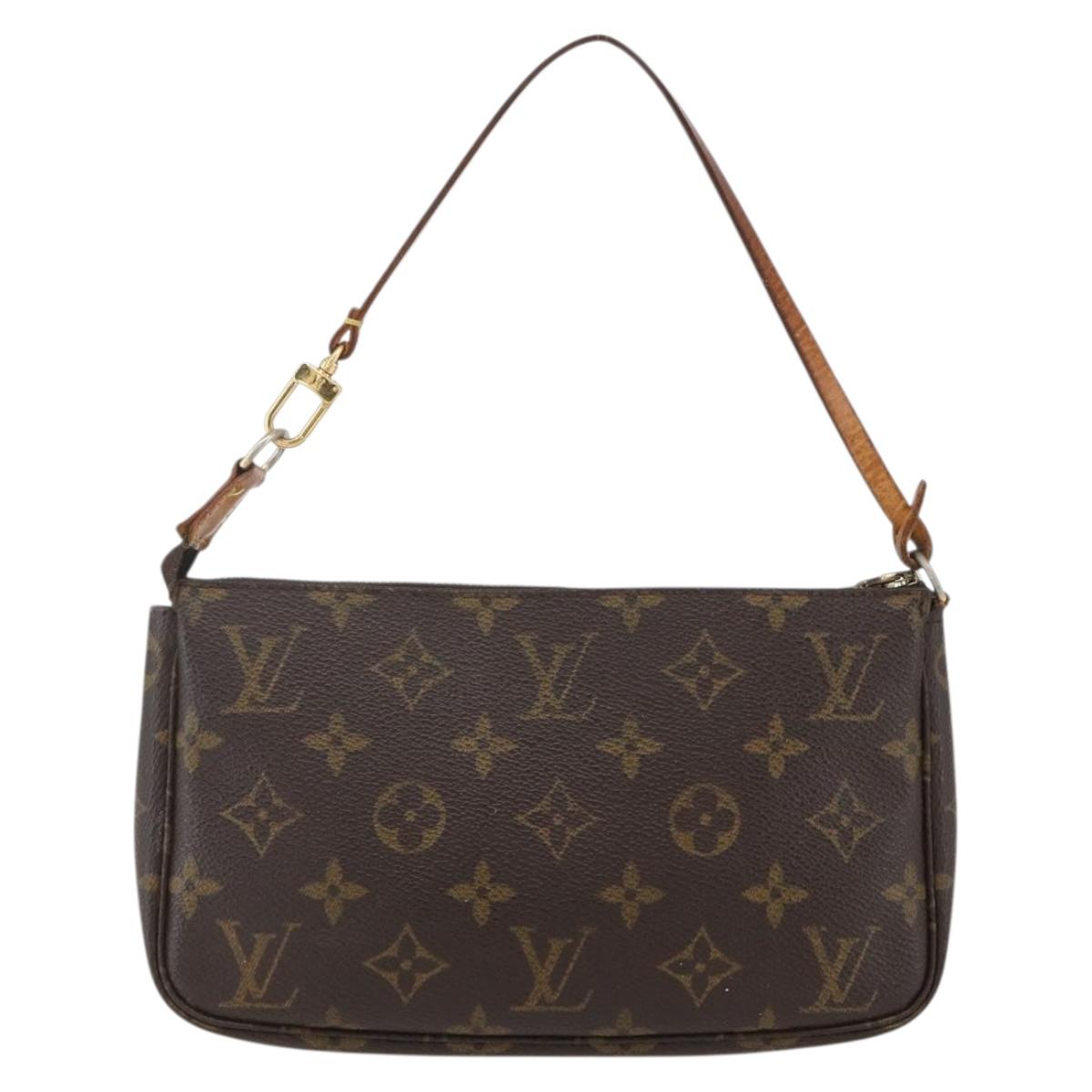 LOUIS VUITTON Monogram Pochette Accessoires Pouch M51980 LV Auth 140577