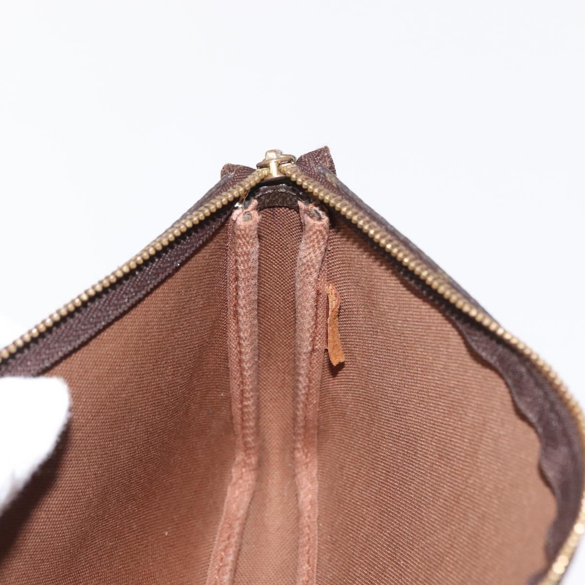 LOUIS VUITTON Graffiti Pochette Accessoires Pouch Khaki M92191 LV Auth 140580