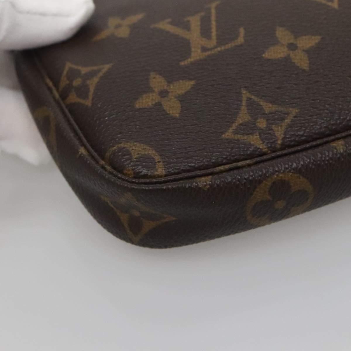 LOUIS VUITTON Monogram Mini Pochette Accessoires Pouch M58009 LV Auth 140589
