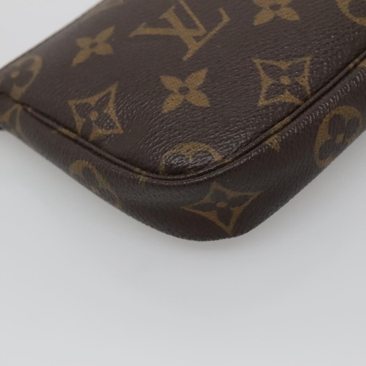 LOUIS VUITTON Monogram Mini Pochette Accessoires Pouch M58009 LV Auth 140589