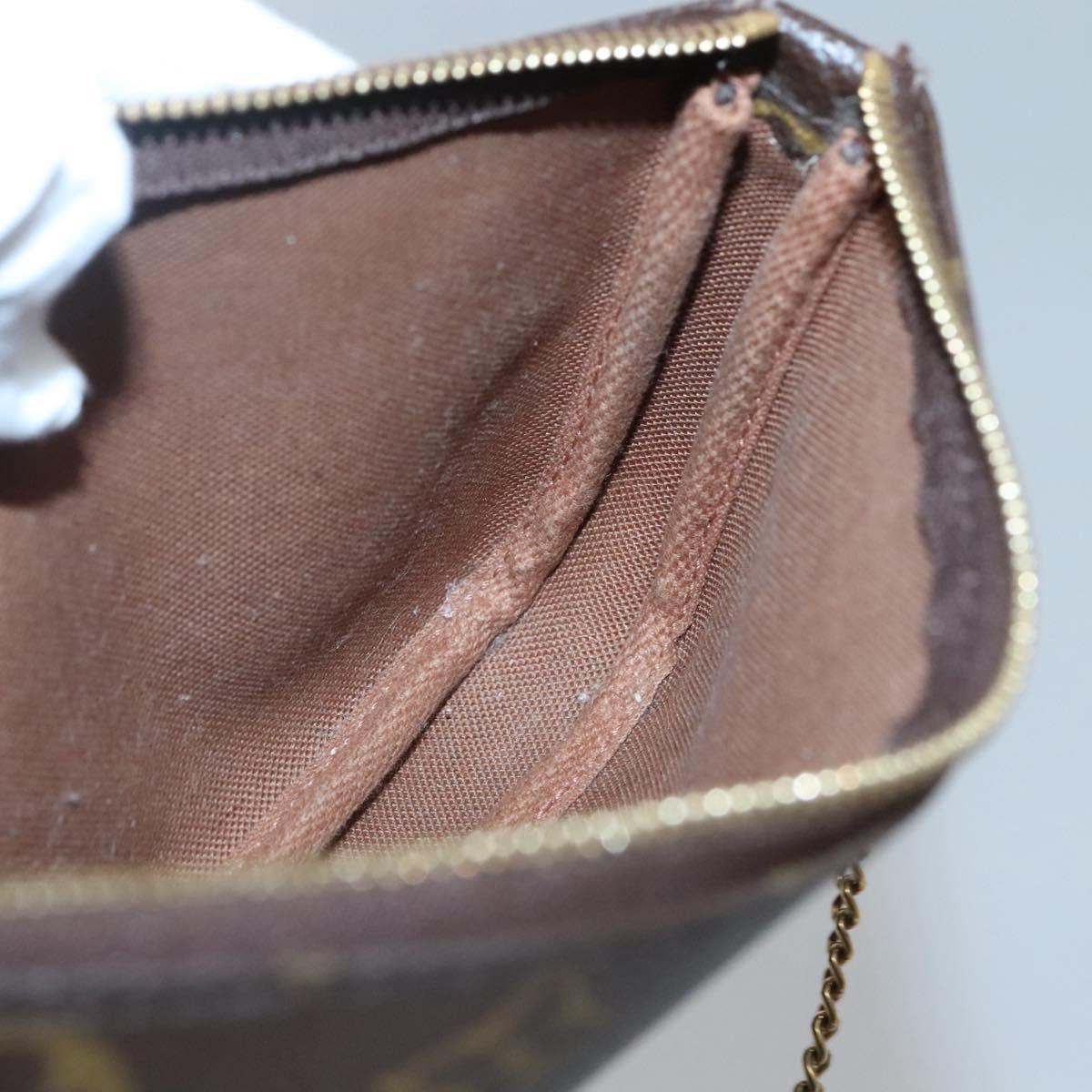 LOUIS VUITTON Monogram Mini Pochette Accessoires Pouch M58009 LV Auth 140589