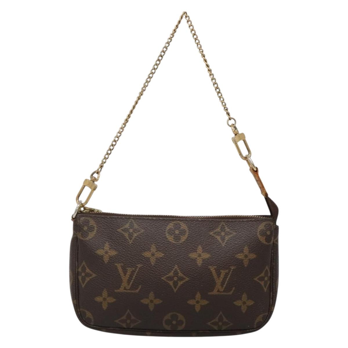 LOUIS VUITTON Monogram Mini Pochette Accessoires Pouch M58009 LV Auth 140589