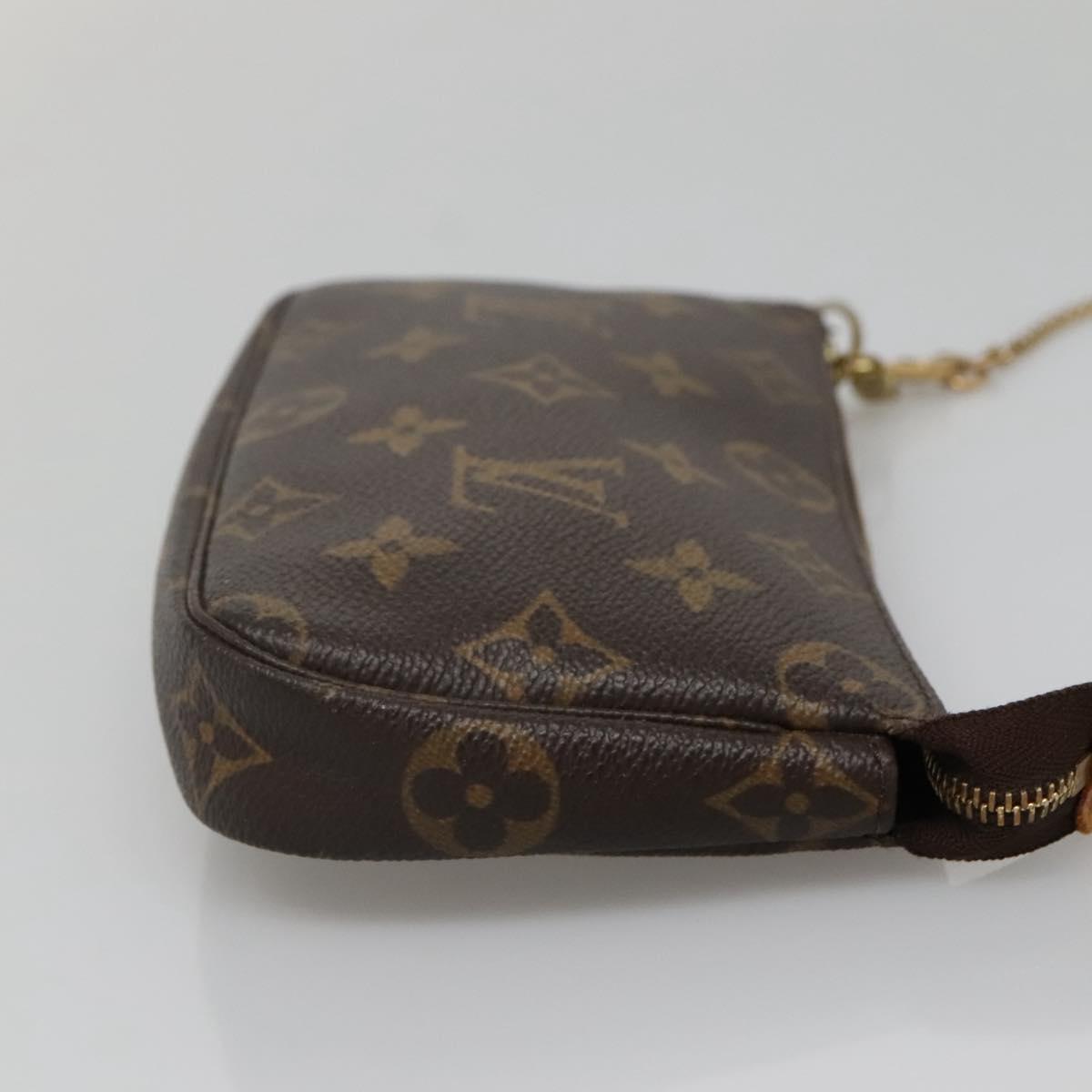 LOUIS VUITTON Monogram Mini Pochette Accessoires Pouch M58009 LV Auth 140589