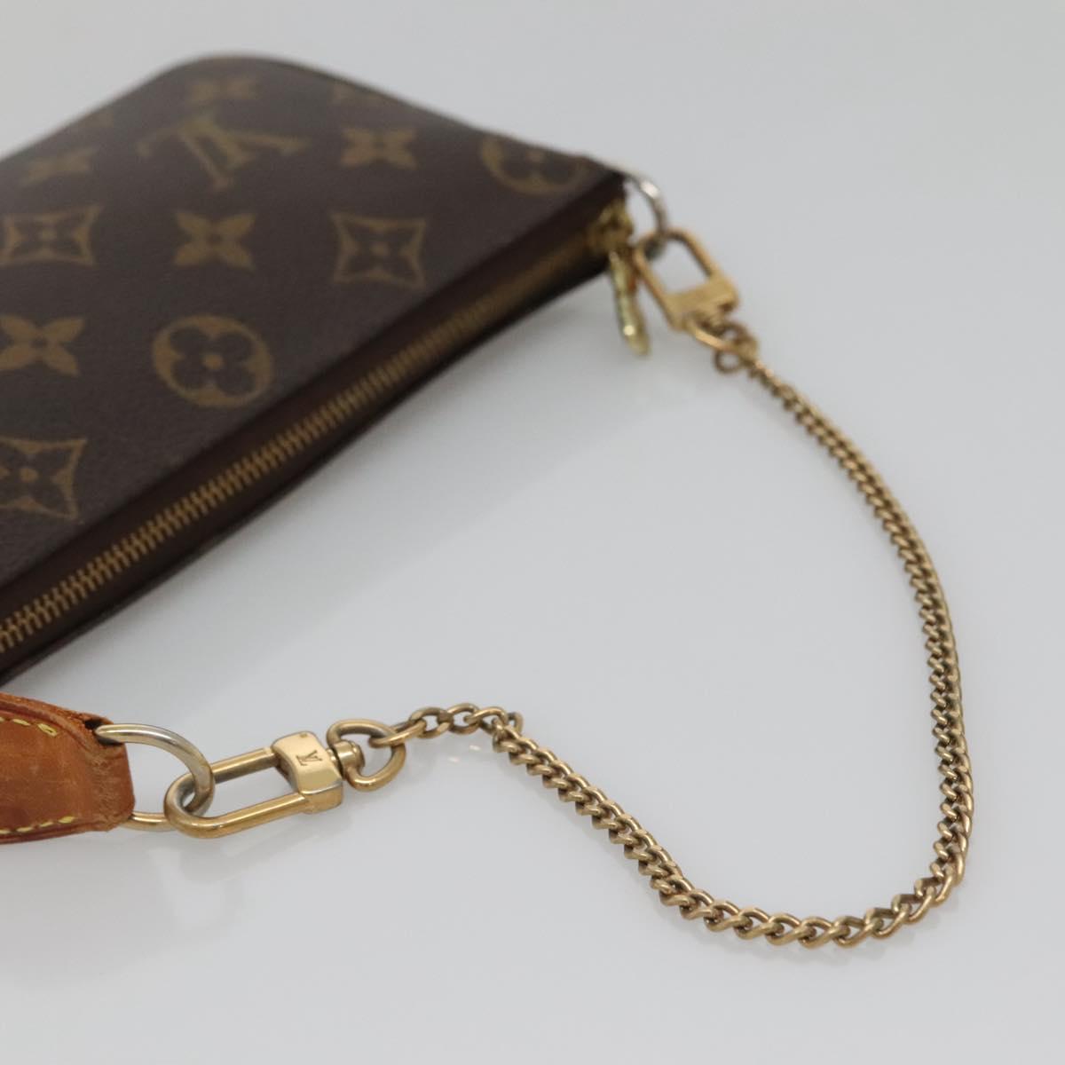 LOUIS VUITTON Monogram Mini Pochette Accessoires Pouch M58009 LV Auth 140589
